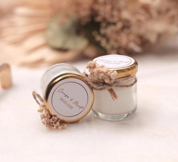 Mini Glass Mason Jars pack of 6 Rustic Country Wedding Favors 