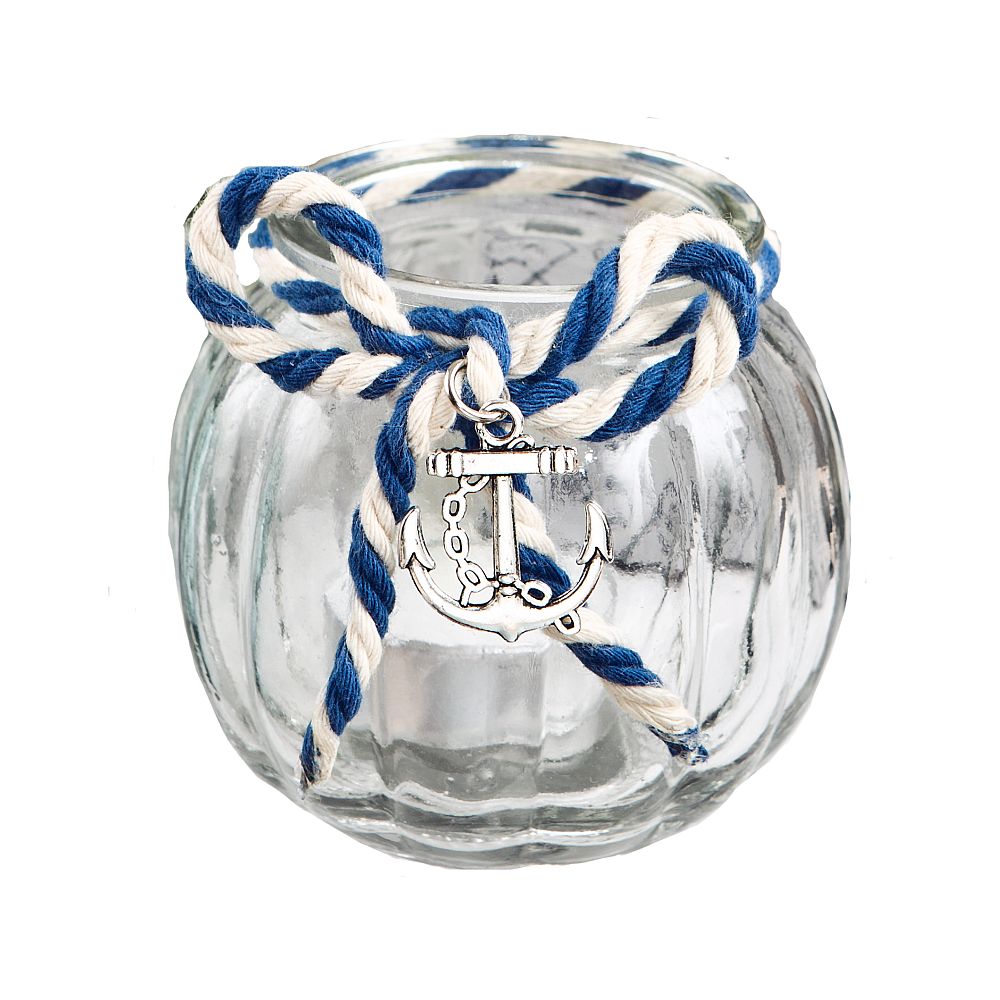Anchor Nautical Candle Holder - Forever Wedding Favors