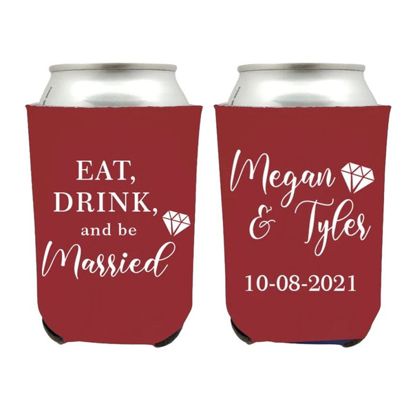 Be Married Wedding Can Coolers Forever Wedding Favors