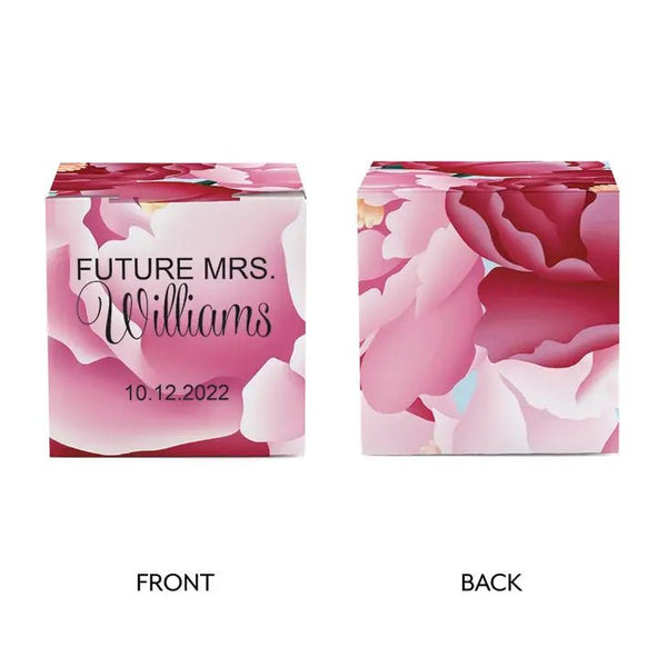 Blissful Blooms Square Favor Boxes Forever Wedding Favors