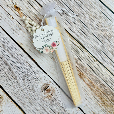 Blooming Love Floral Hand Fan - Forever Wedding Favors