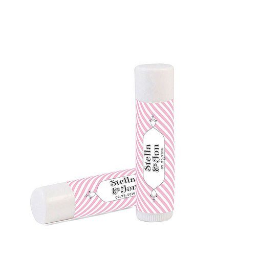 Candy Stripe Lip Balm Favor - Forever Wedding Favors