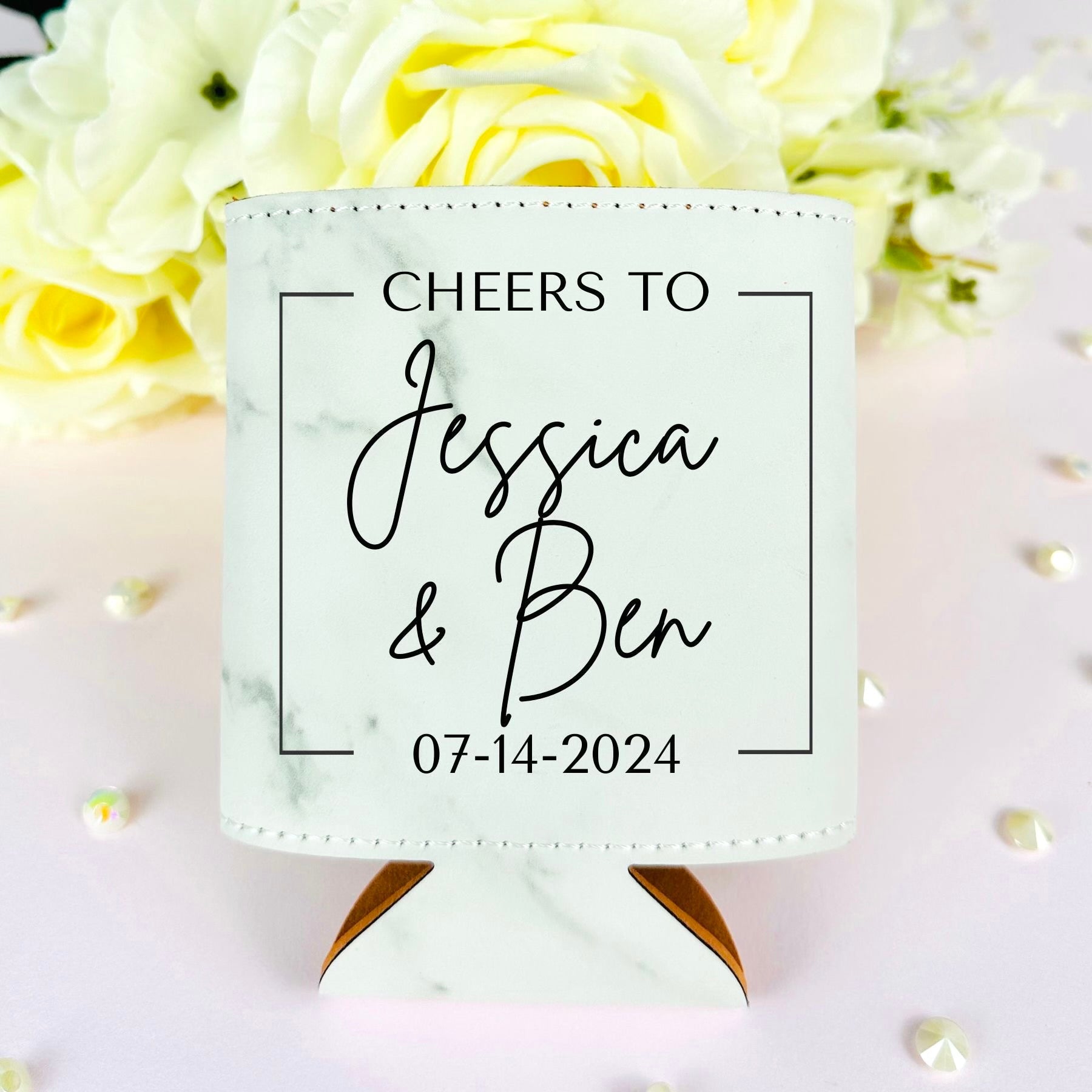 Cheers To The Years Koozie - Forever Wedding Favors