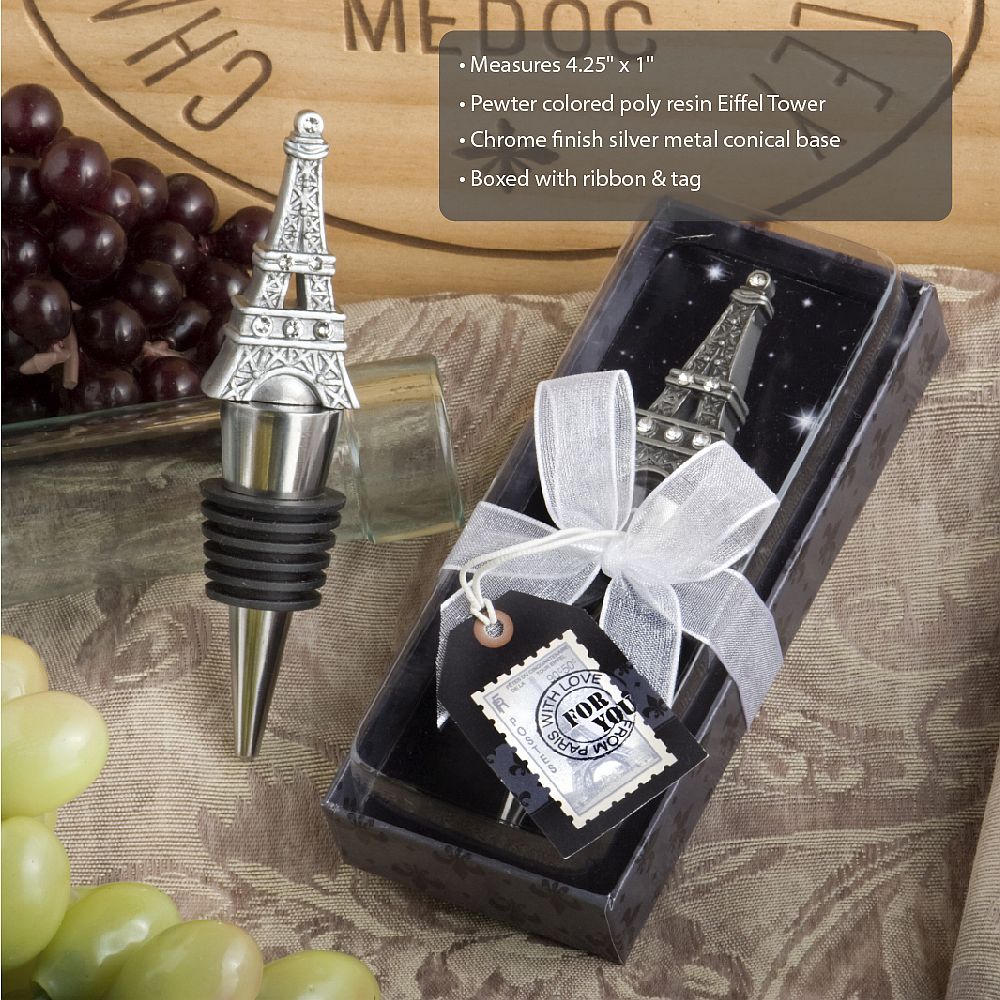 Eiffel Tower Bottle Stopper - Forever Wedding Favors