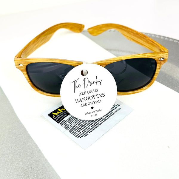 White sunglasses wedding favors shop