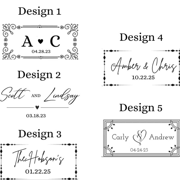 Majestic Love Labels Forever Wedding Favors