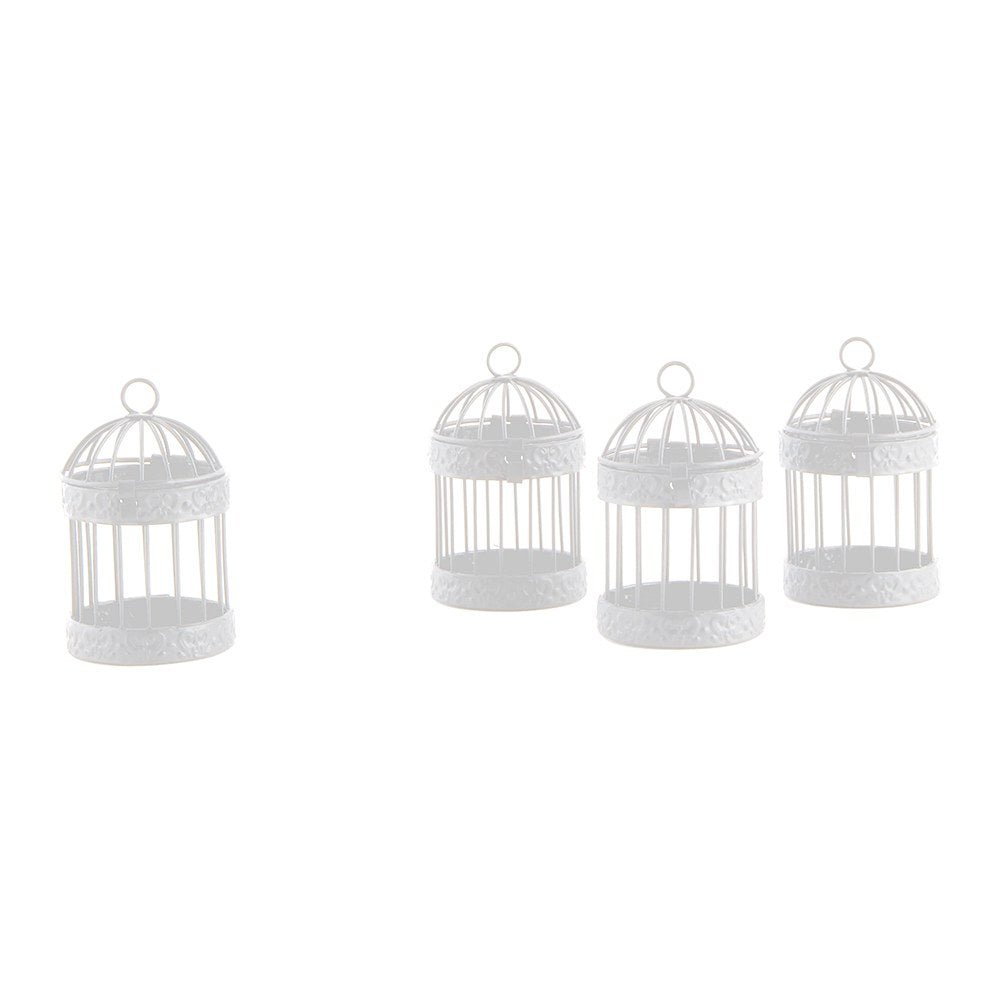 Miniature Classic Round Decorative Birdcages - White - Forever Wedding Favors