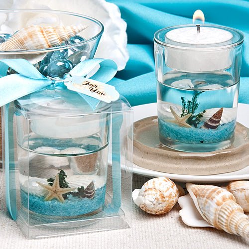small round containers with lids (Beach Theme)