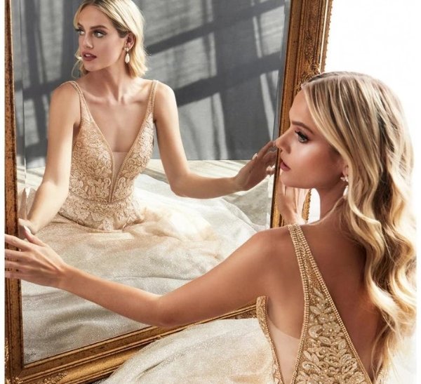 17 Breathtaking Champagne Wedding Dresses for the Modern Bride - Forever Wedding Favors