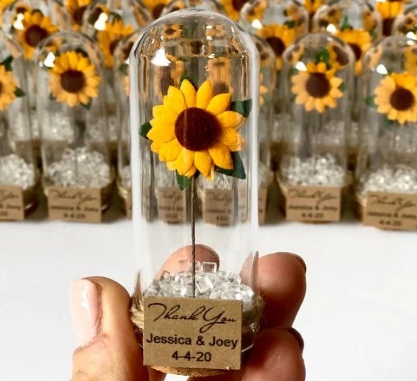 25 Sunflower Wedding Favors That Will Leave Your Guests Impressed - Forever Wedding Favors