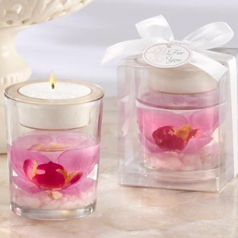 Elegant orchid tealight holder wedding favor, one of 25 unique personalized wedding favor ideas for 2026