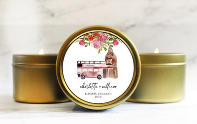London Wedding Candle Favors