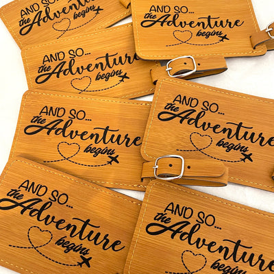 So The Adventure Begins Luggage Tag