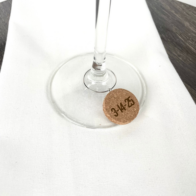 Personalized Cork Wine Charms