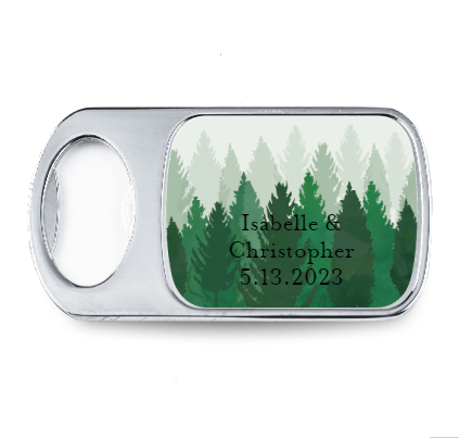 Personalized Bottle Openers - Silver