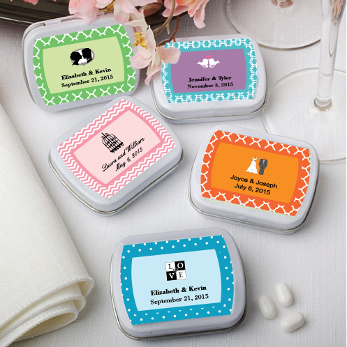 Personalized Clear Top Mint Tin Favors
