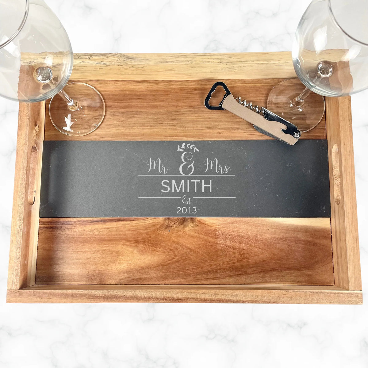 Mr. and Mrs. Keepsake Serving Tray