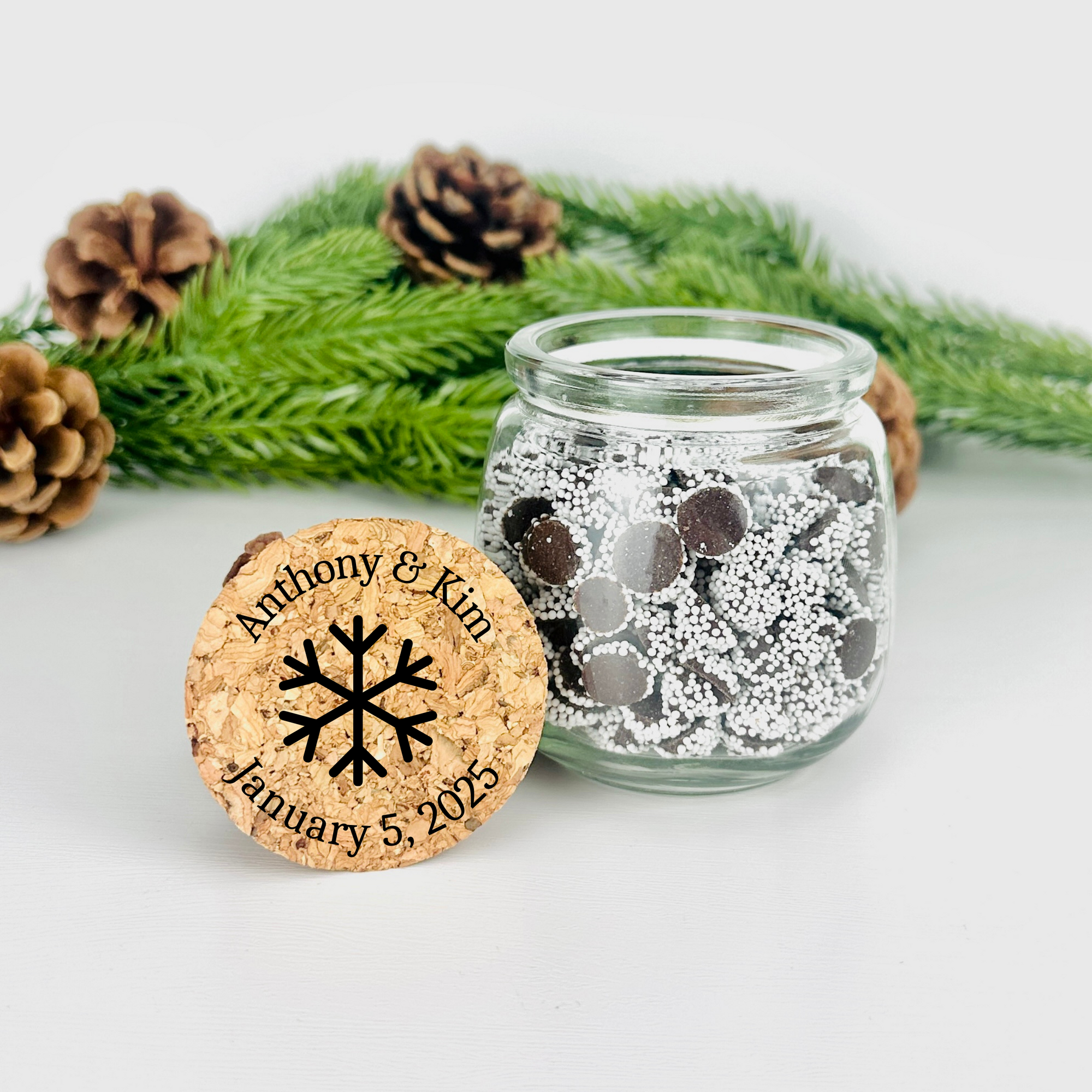 Snowflake Serenity Mini Mason Jar