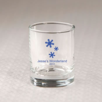 Winter Themed Shot Glass