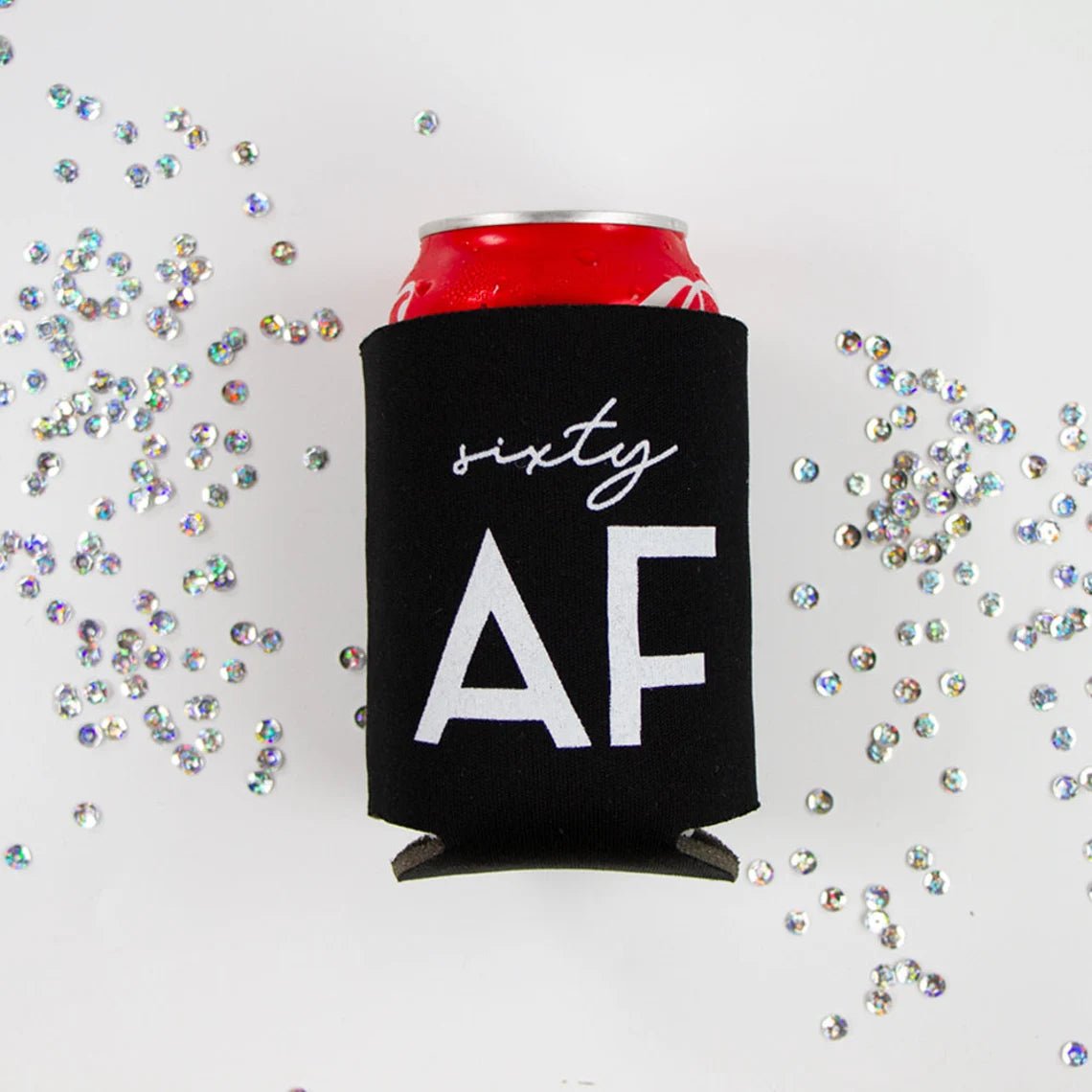 60th Birthday Can Cooler - Forever Wedding Favors