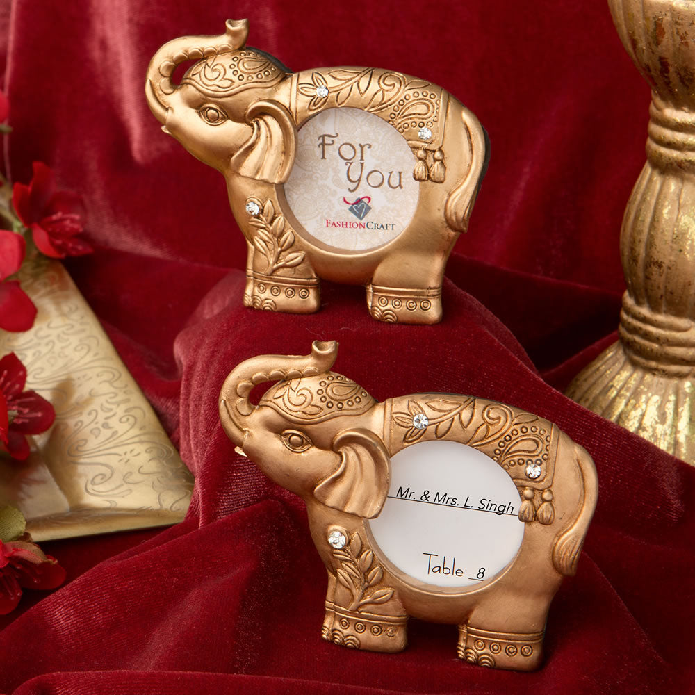 Good Luck Gold Elephant Frame