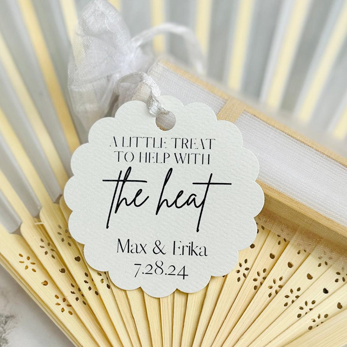 A Treat For The Heat Hand Fan - Forever Wedding Favors
