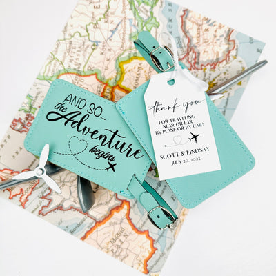 Adventurous Love Luggage Tag - Forever Wedding Favors