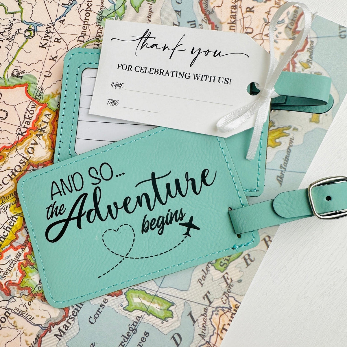 Adventurous Love Luggage Tag - Forever Wedding Favors