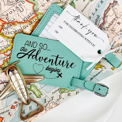 Adventurous Love Luggage Tag - Forever Wedding Favors