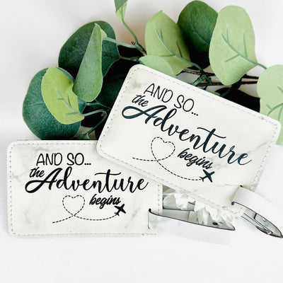 Adventurous Love Luggage Tag - Forever Wedding Favors