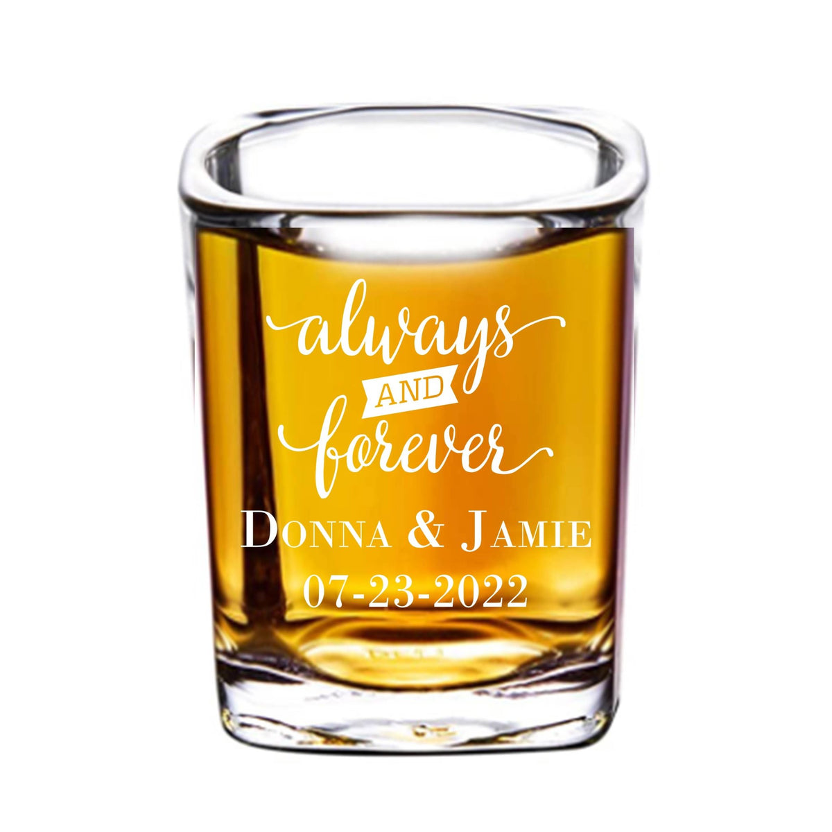 Always and Forever Shot Glass - Forever Wedding Favors
