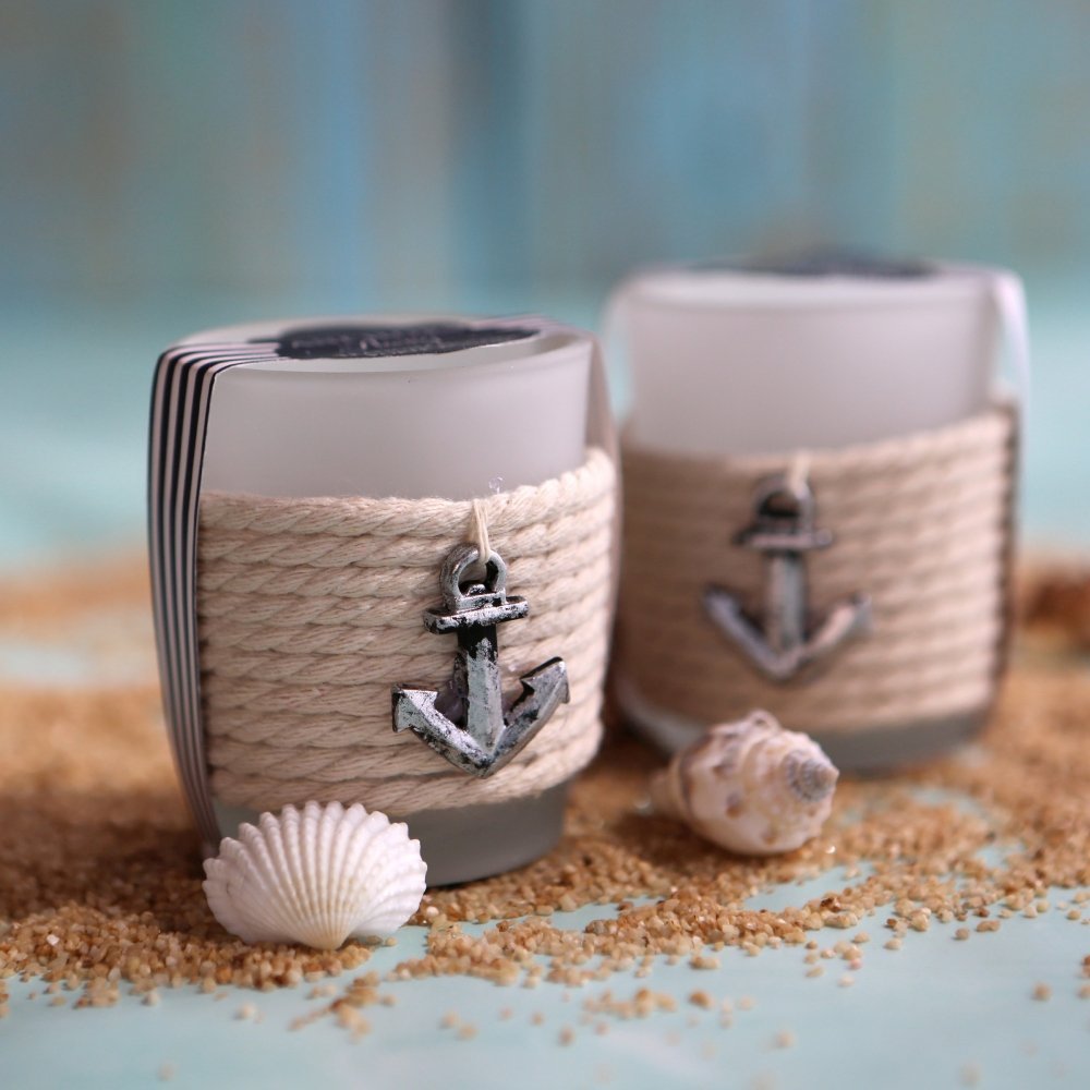 Anchors Away Tealight Holder - Forever Wedding Favors