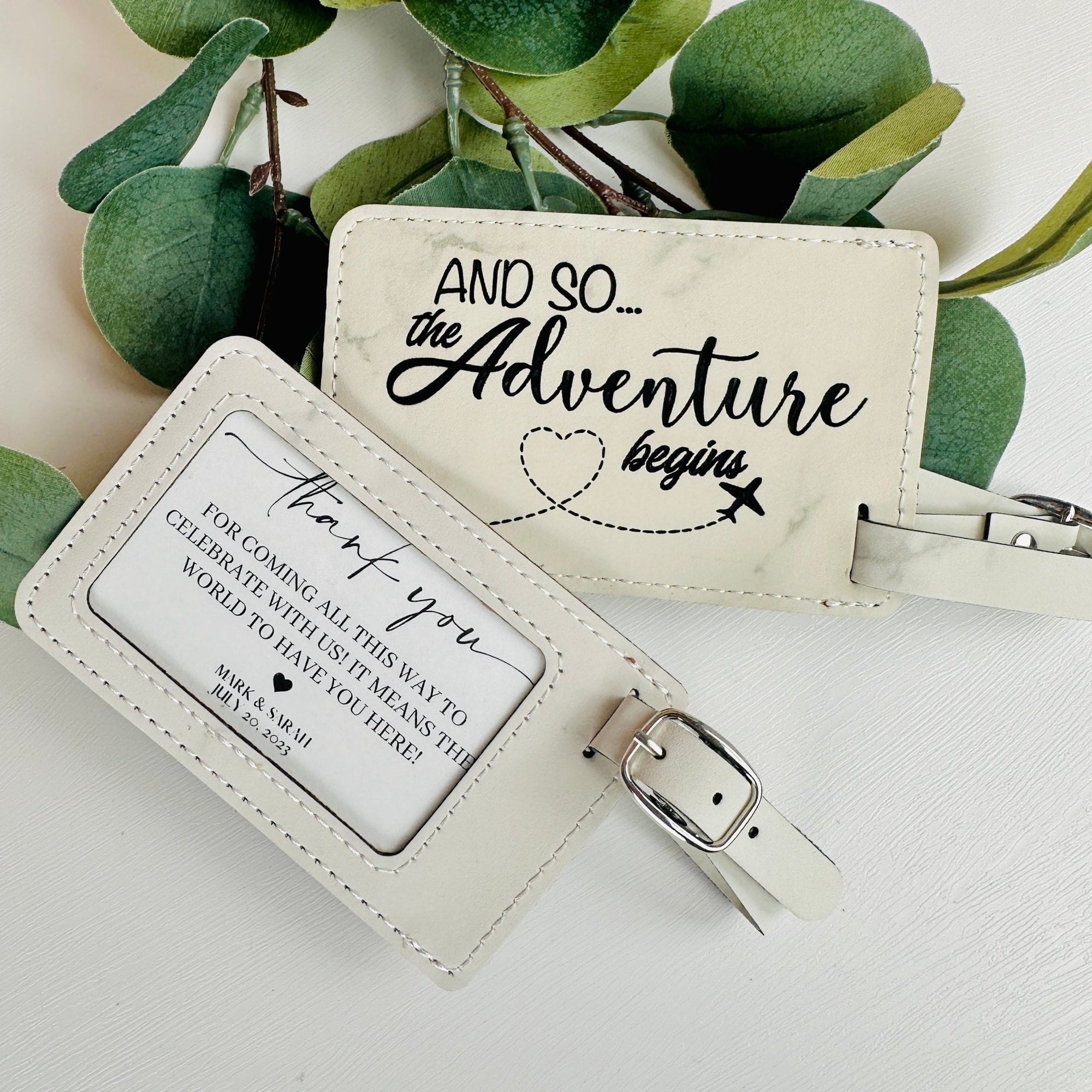 Passport Holder/Cover My Adventure Book | Luggage Tag My Adventure Bag