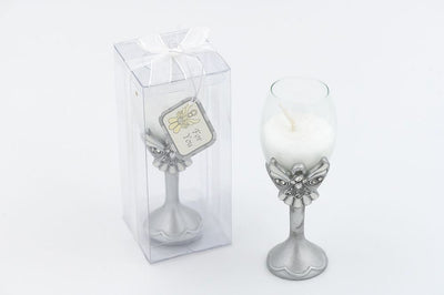 Angel Champagne Flute Candle - Forever Wedding Favors