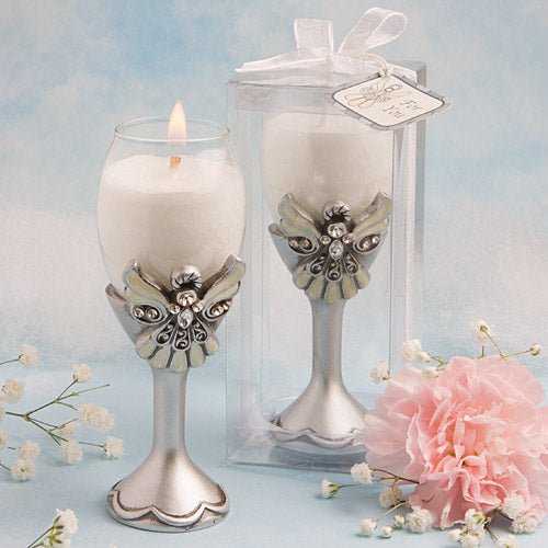 Angel Champagne Flute Candle - Forever Wedding Favors