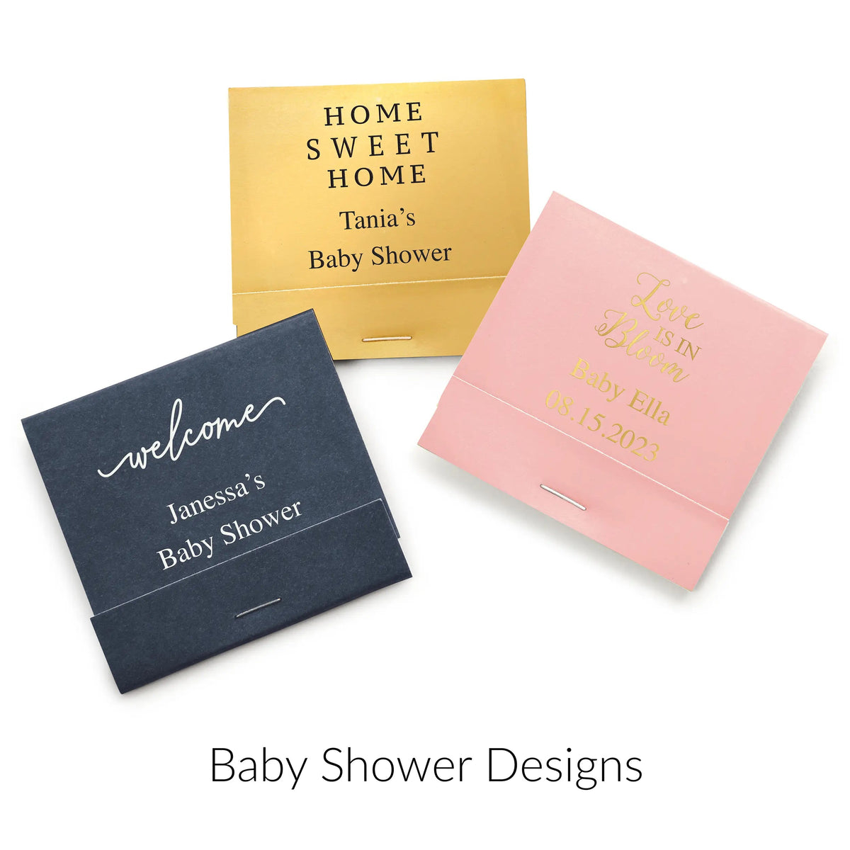 Baby Shower Pack of 50 Matchbook - Forever Wedding Favors