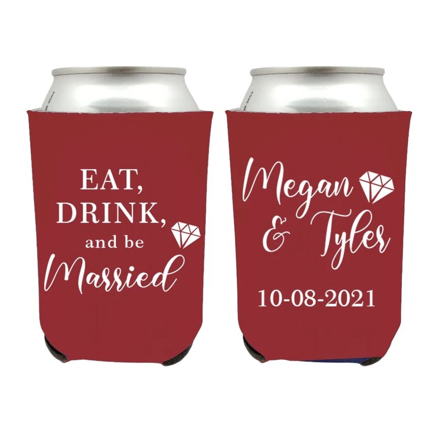 Be Married Wedding Can Coolers - Forever Wedding Favors