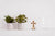 Beautiful Antique Ivory Cross Statue with Matte Gold Detailing - Forever Wedding Favors