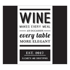 Bistro Bliss Rectangular Label - Forever Wedding Favors