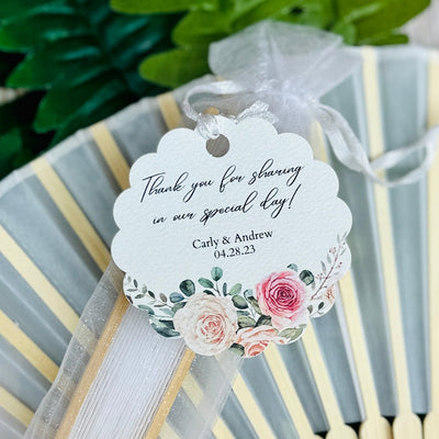 Blooming Love Floral Hand Fan - Forever Wedding Favors