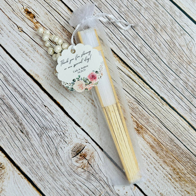 Blooming Love Floral Hand Fan - Forever Wedding Favors