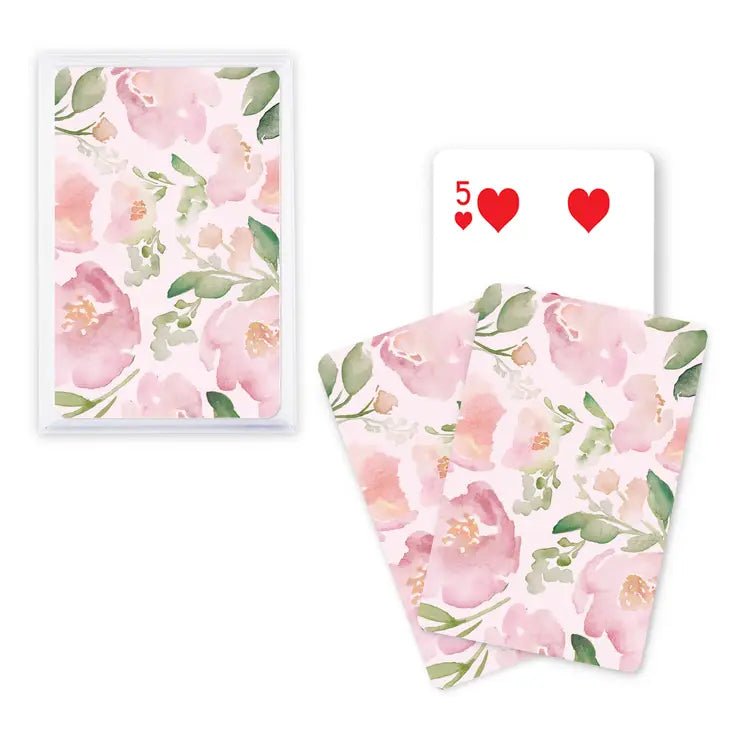 Blush Floral Garden Playing Cards - Forever Wedding Favors