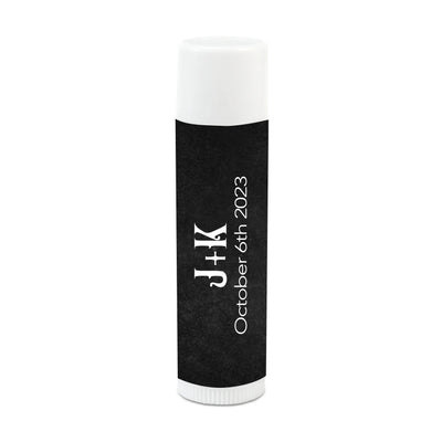 Chalkboard Personalized Lip Balm - Forever Wedding Favors