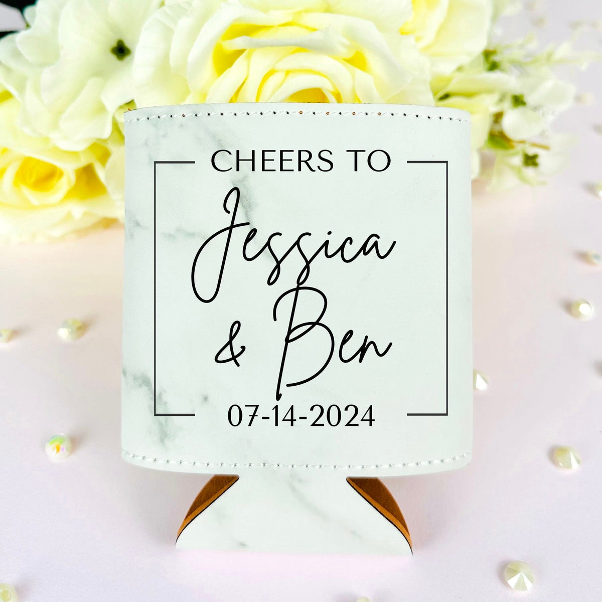 Cheers To The Years Koozie - Forever Wedding Favors