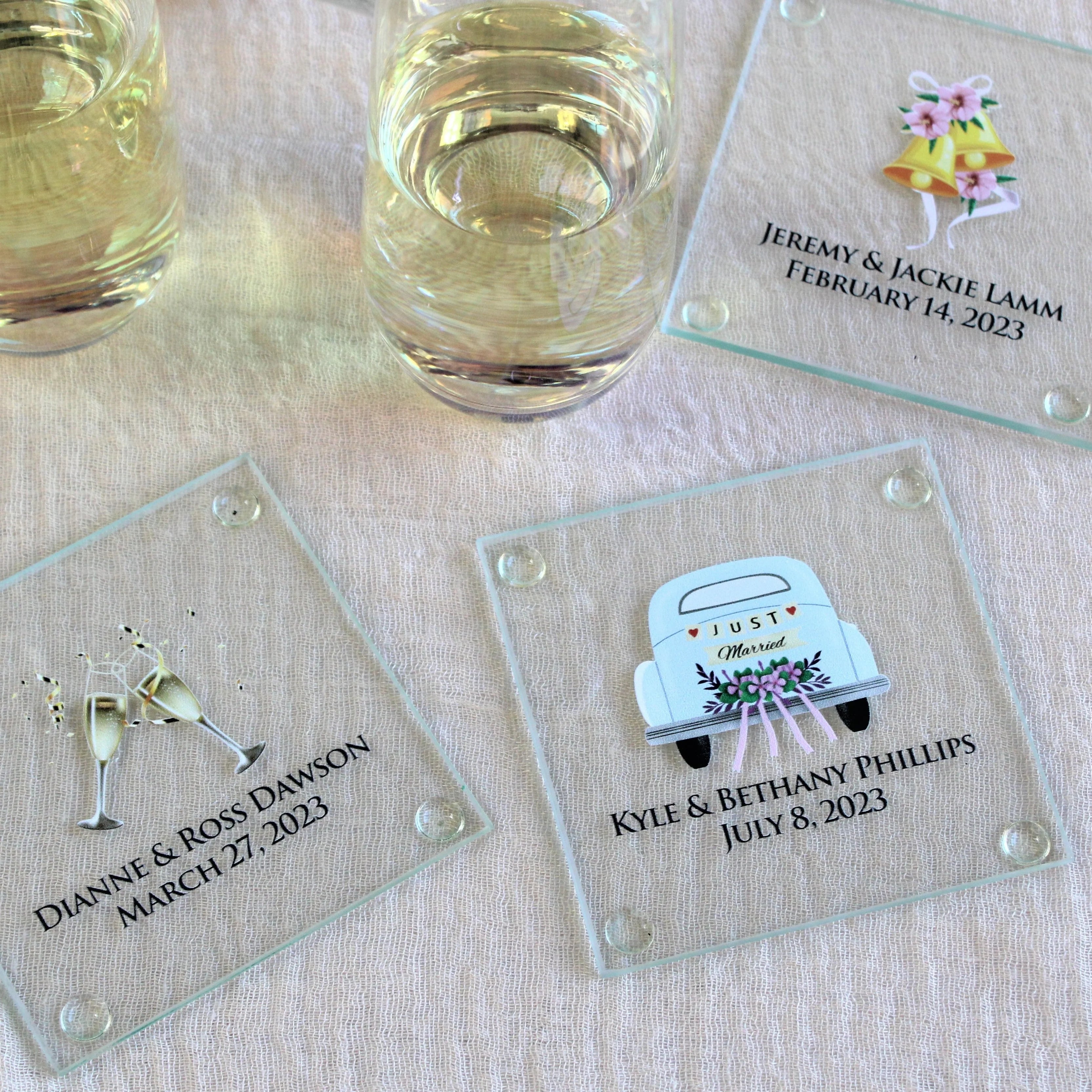 Custom personalized acrylic tumbler party favors for Bar and Bat Mitzvah