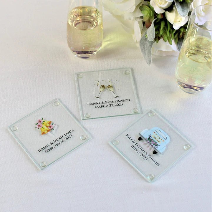 Custom Coasters, Save the Date & Wedding Coaster Favors