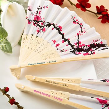 Cherry Blossom Folding Fan - Forever Wedding Favors