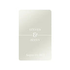Classic Script Metallic Playing Cards - Forever Wedding Favors