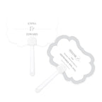 Classic Script Personalized Hand Fan - Forever Wedding Favors