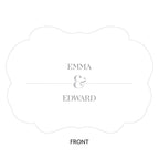 Classic Script Personalized Hand Fan - Forever Wedding Favors